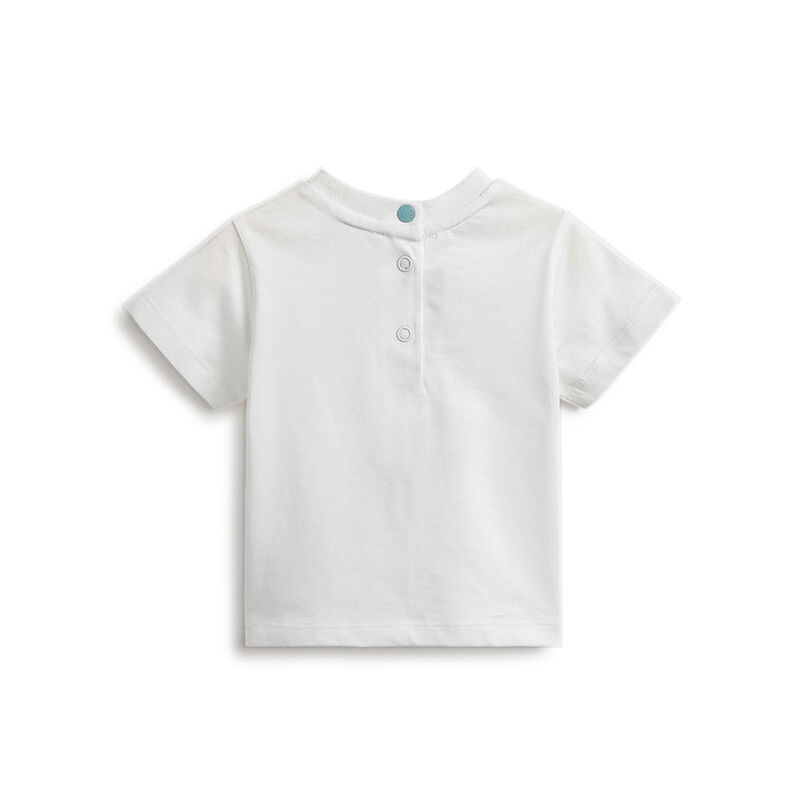 Boys White Graphic Printed Short Sleeve T-Shirt image number 1